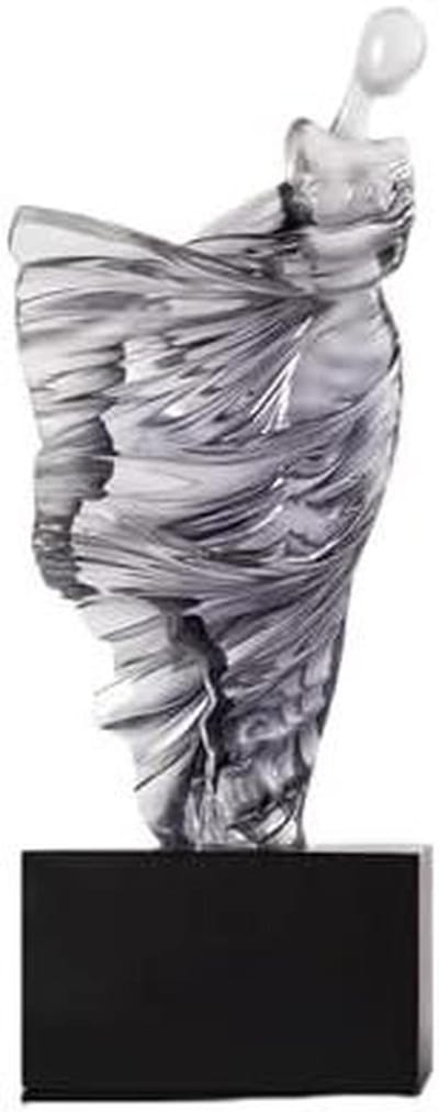 Vrouwen sculptuur - Hars beeldje - Huisdecoratie - Abstract design - 36 cm hoog - Wit