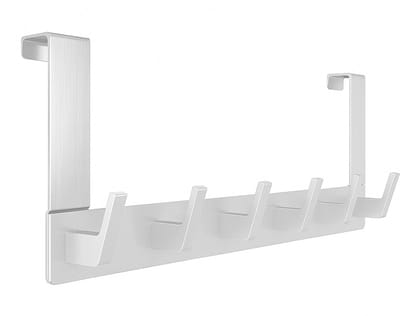 BOTC Deurkapstok RVS - Wandkapstok - Deurhaak - Badkamer Haken Hangend RVS - Handdoek Haak - Radiatorhaakje - Zilver