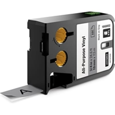 DYMO 1868802 XTL tape vinyl zwart op grijs 19mm (origineel)