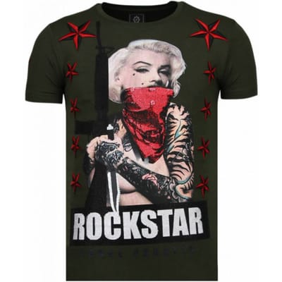 Local Fanatic Marilyn rockstar rhinestone t-shirt