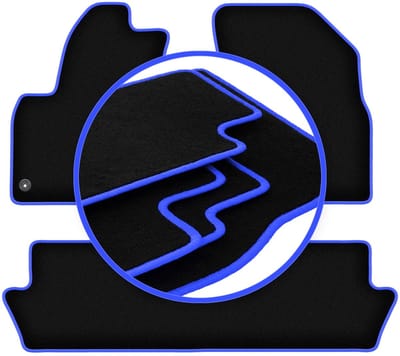 CARLUX-BLUE automatten voor: Citroen C4 Grand Picasso minivan (2006-2013)