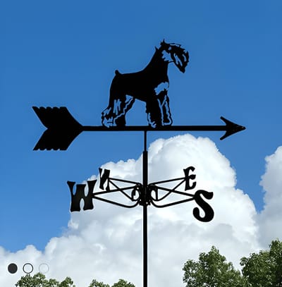 Metalen Windspinner met Dierenmotief - Smeedijzeren Tuin Decoratie voor Buiten - Ornament voor Daktuinen & Binnenplaatsen-Honden-Belle‘s product-Belle's product