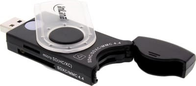 InLine® USB 3.0 mobiele kaartlezer met 2 stations, voor SD, SDHC, SDXC, microSD
