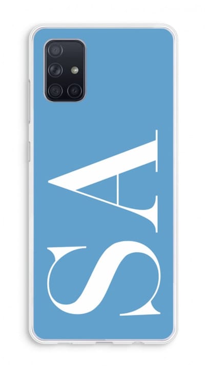 Gepersonaliseerd - Case Company® - Hoesje geschikt voor Samsung Galaxy A71 hoesje - Monogram N°2 - Soft Cover Telefoonhoesje - Bescherming aan alle Kanten en Schermrand