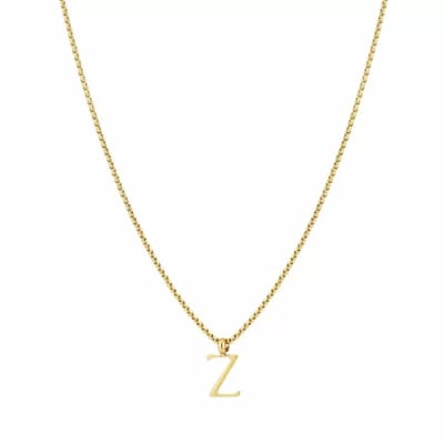 Bijoutheek Collier Letter Z Goud