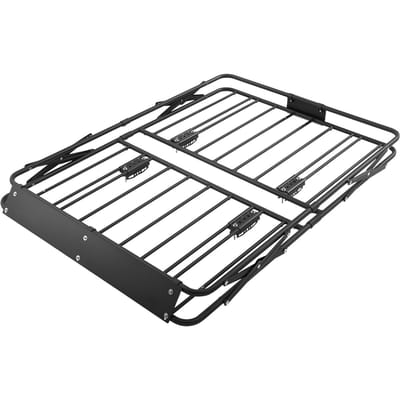 Panier de Chargement pour Galerie de Toit, 1168 x 914 x 102 mm, Panier de Transport Robuste pour Toit avec Design Pliable, Capacité de 90,72 kg, Toutes Saisons Facile à Installer Voiture