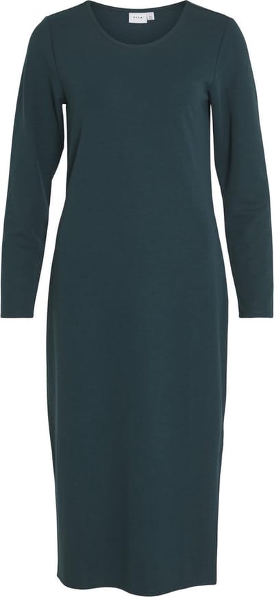 Vila Jurk Viarmerone L/s Long Dress - Noos 14086115 Ponderosa Pine Dames Maat - S