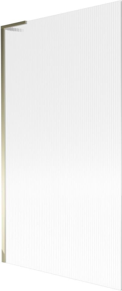 Mexen Next L badwand 1-delig 100 x 150 , streepjes, goud - 895-100-000-03-09-50