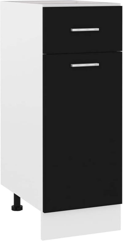 Keukenkast 30 x 46 x 81,5 cm - Opbergkast met 2 planken en 1 lade - Duurzaam ontwerp