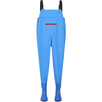 Cuissardes de pêche imperméables pour enfants avec bottes pour garçons et filles 24 bleu