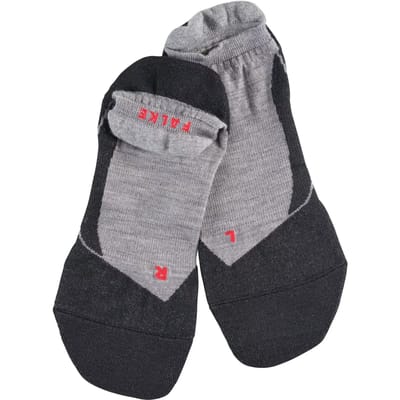 FALKE TK5 Invisible anti-blaar dun wol functioneel materiaal wandelsokken heren grijs - maat 39-41