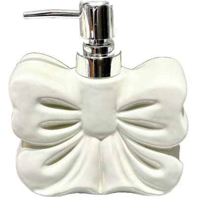 Leuke 360ML Body Wash Fles Keramische Drukpomp Vloeibare Zeep Dispenser Lege Fles Strikvormige Emulsiefles Hotel