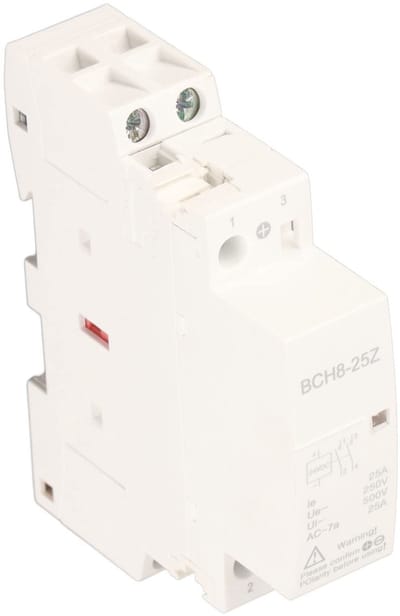 Dailygoody - BCH8-25 2NO DC-schakelaar - Modulaire schakelaar - Stil en betrouwbaar - DC 24V - Geschikt voor Smart Home - Ideaal voor hotels