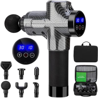 30-Snelheid Stille Fascia Gun Draadloos Oplaadbare Handheld Massager Voor Volledige Lichaam Spierontspanner Geluidsreductie Type USB