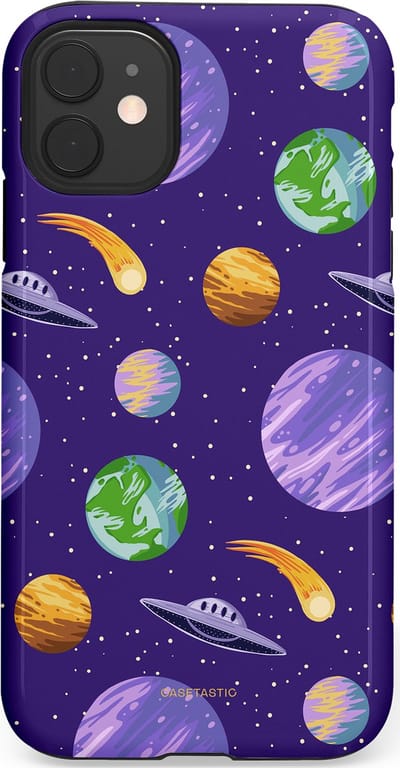 Casetastic Hoesje Geschikt voor Apple iPhone 11 - Stijlvolle Beschermende Duo-layer Case - Ufo verkeer