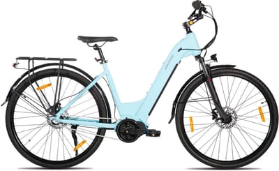 HILAND Overstreet E-Bike Dames - 700 x 40C - Hydraulische Schijfremmen - 3 Speed Naafversnelling - 250W - 10.4Ah Accu - Lage Instap