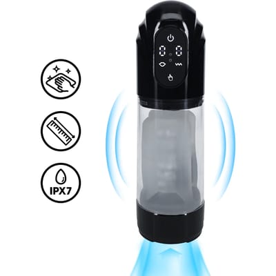 TechnoThrust - Automatic Waterproof Masturbator Pump - Black