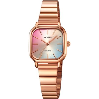 SKMEI Dameshorloge Luxe Dameshorloge Quartz Polshorloge 3ATM Waterdicht Roestvrijstalen Horlogeband rosé gouden kleur
