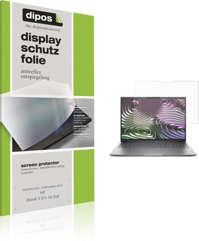 dipos – 2x Matte Beschermfolie geschikt voor HP Zbook X G1i 16 Zoll | Krasbestendige & antireflecterende Screenprotector Ultra-Thin