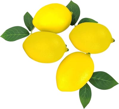 Realistische Neplimonen en Limoenen - 4 Stuks Kunstfruit voor Decoratie in Huis en Keuken, Perfect voor Displays en Tafeldecoratie