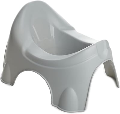 Kinderpotje - Baby toiletje - Zindelijkheidstraining - Ergonomische vorm - 29 x 26 x 20 cm - Grijs