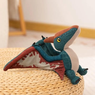Schattig Pterodactylus Pluche Speelgoed Zacht Gevuld Vliegend Dinosauruss Dieren Levensgetrouw Pterosaurus Pluche Voor Jongens Cadeau Dinosaurussen Verzameling 40x12x17 brown