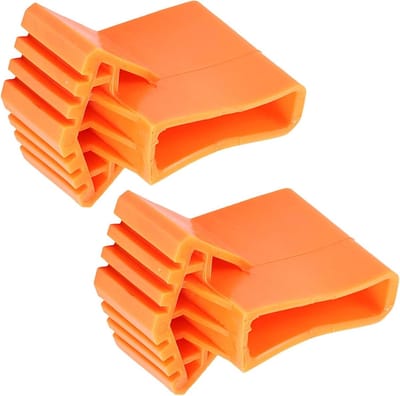 Ladder Voetbeschermers - Ladder Poten - Vloer Beschermen - Antislip Ontwerp - 9 x 6.5 x 2 cm - Oranje