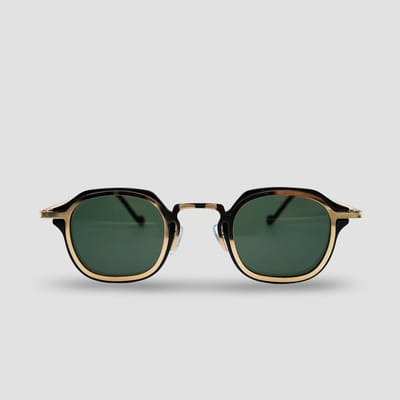 Montuurtjevoorjou - Discover Gold Black - Zonnebril - Heren zonnebril - Festival Bril - Zwart