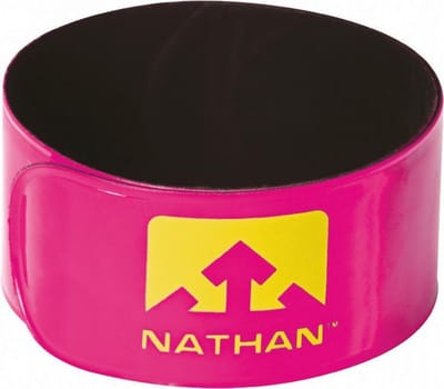 Nathan Reflector clips | Be Seen Run Longer | roze | 2stuks