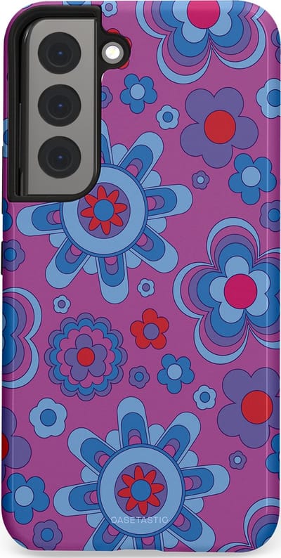 Casetastic Hoesje Geschikt voor Samsung S22 - Stijlvolle Beschermende Duo-layer Case - Retro relax