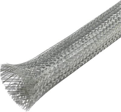 ESD Preventie Koper Metalen Vlecht Grond Kabel Mouw voor Automobiel en Motor Aarding - 7/16 Inch ID (11/16 Inch - 2,4 m)