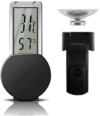Dailygoods - Reptiel Hygrometer Thermometer - Waterdicht - Real-time - Vochtigheid en Temperatuurmeter - Geschikt voor Hagedissen en Crawler Boxen