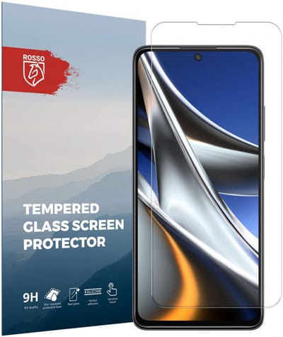 Rosso 9H Tempered Glass Screen Protector Geschikt voor Xiaomi Poco X4 Pro | Glasplaatje | Beschermlaag | Beschermglas | 9H Hardheid