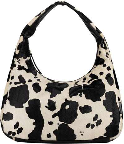 JOST Leren schoudertas Furry Cow Hobo Bag Black veelkleurig