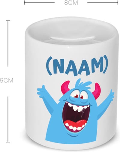 Akyol - blauwe monster Spaarpot - Monster - kinderen - leuk cadeau voor mijn kind - verjaardagscadeau - kado - gift - vriendelijke monster - 350 ML inhoud