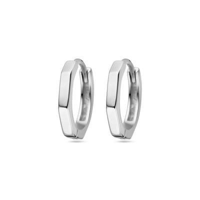 Zilver Gerhodineerd Klapoorringen 1338051
