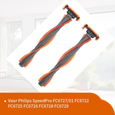 Replacements® - Borstels geschikt voor Philips Speedpro - 2 stuks - FC6721 t/m FC6729 - vervangt onderdeel CP1913/01