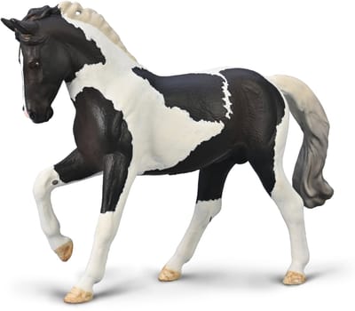 COLLECTA Figurine - Hengst Warmbloed - (Xl) - Paarden - Handgeschilderd - Miniatuur