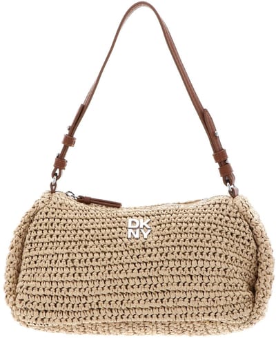 DKNY schoudertas Remy Top Zip Shoulder Bag Natural / Saddle beige