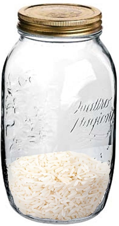 Bormioli Rocco Weckpot/inmaakpot - 1,5 Liter - glas - met draaideksel - 21 x 10 cm