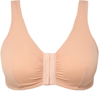Ulla Popken - Dames - Bustier borstvoedingsbeha voorsluiting - Klassiek champagne - Maat 95D