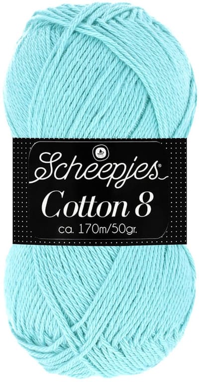Scheepjes Cotton 8 50g - 663 Groen/Blauw