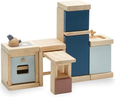 Poppenhuis Keukenmeubels - Miniatuur Meubilair - Poppenhuis Inrichting - Duurzaam Hout - Schaal 12 - Boomgaard