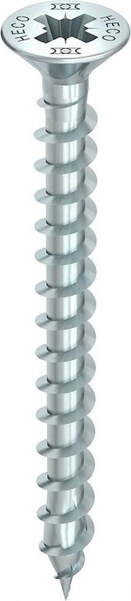 HECO Spaanplaatschroef TOPIX-Plus PK4,5x80DD PZ2 Verzinkt - 200 stuks