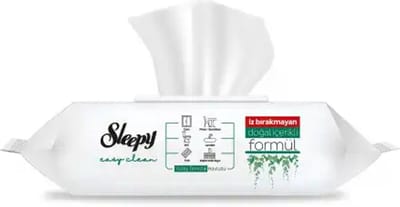 Sleepy Easy Clean Schoonmaakdoekjes met Witte Zeep – 6 x 100 Stuks – 600 Vochtige Reinigingsdoekjes – Voordeelverpakking - Yuzey Temizleme Mendili Beyaz Sabun - Surface Cleaning Wipe White Soap