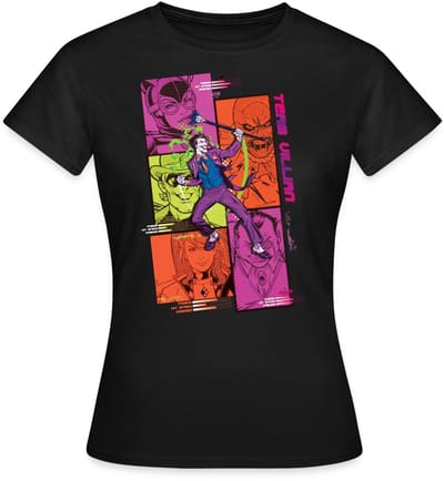 Batman Team Villain Met Joker En Strippanelen T-Shirt Dames