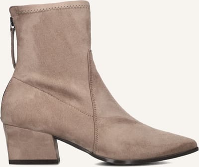 Unisa Jake Enkellaarsjes - Enkelboots met rits - Dames - Taupe - Maat 37