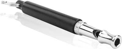 Intirilife hondenfluit in ZWART - hondentrainingsfluit met halsband met instelbare frequentie voor puppy opvoeding en hondentraining