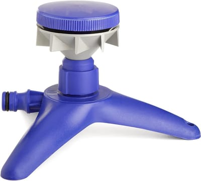 Gazonsproeier met basis - Roterende sproeier - Gazon bewateren - 80 m2 irrigatie - 18 x 11 x 165 cm