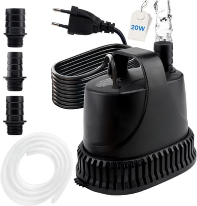 HEZIVO® Regentonpomp - Bewateringspomp Regenton - Tuinpomp - Dompelpomp - 20 W - 1200 l/u